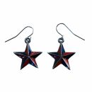 Earrings - Nautical Star - red