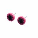Ohrringe - Spinne - pink