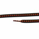 Shoelaces - black-orange-red - approx. 100 x 0,8 cm