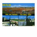Postcard - Berlin - The Wall 1961-1989
