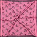 Kufiya - Keffiyeh - Calaveras con sable rosa-fucsia - negro - Pañuelo de Arafat