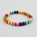Stretchable bracelet - arm jewellery - colourful stones