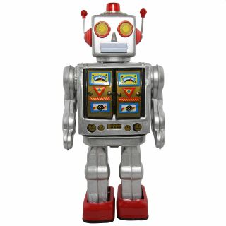 Robot - Tin Toy Robot - Electron Robot - silver