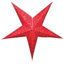 Paper star - Christmas star - 5-pointed star - red...