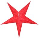 Paper star - Christmas star - 5-pointed star - red...
