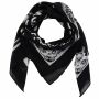 Sciarpa di cotone - gotico Ouija 03 - Spiritboard - nero-bianco - foulard quadrato