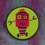 Patch - Robot - pink and green