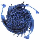 Kefiah - tessitura semplice blu - nero - Shemagh -...