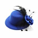 hair clip hat & feather - hair accessories - medium -...