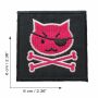 Patch - gatto pirata - nero-rosa - toppa