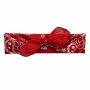 Bandana Scarf - Paisley pattern 02 - red - white - squared neckerchief