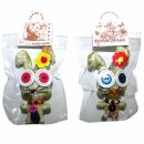 Doll with button-eyes - buckle Earl Bunny 04 - Keychain