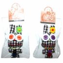 Doll with button-eyes - Long Earl Bunny 09 - Keychain