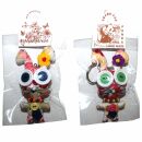 Doll with button-eyes - buckle Earl Bunny 10 - Keychain