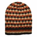 Oversized woolen hat - brown - coppery - Knit cap -...