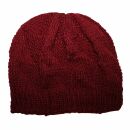 Berretto di lana - cappello caldo fatto a maglia - rosso