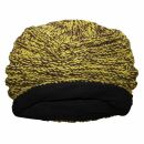 Berretto di lana - cappello caldo fatto a maglia - giallo-marrone