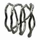 Costume jewelery - flexible snakechain neckles - silver -...