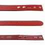 Cinturón de cuero - rojo - 4 cm - todos los largos