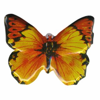 Blechanstecker - Schmetterling gelb - Anstecker aus Blech